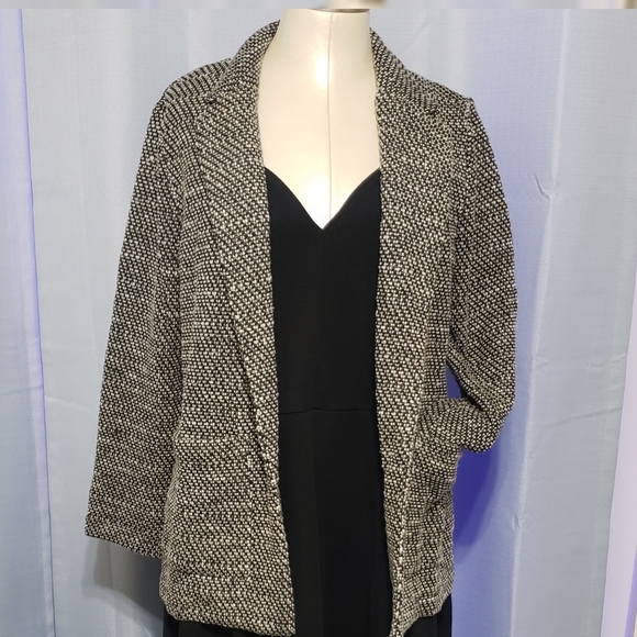 Style & Co. Open Face Pocket Blazer/Cardigan M/P - Picture 3 of 8